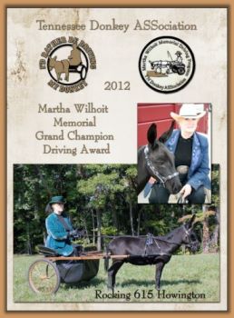 Grand Champion Martha Willhoit Memorial Award!