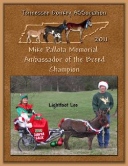 2011 Tennessee Donkey ASSociation's High Point Ambassador!